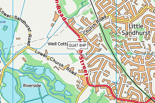 GU47 8HP map - OS VectorMap District (Ordnance Survey) GU47 8HP map - OS VectorMap District (Ordnance Survey)