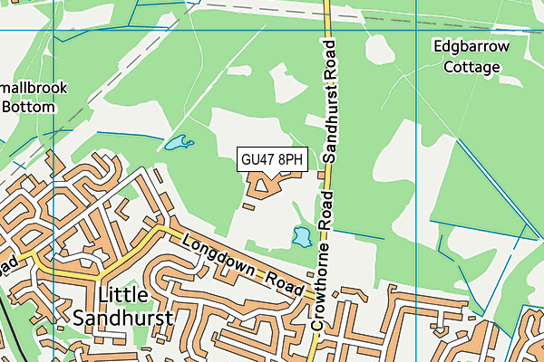 GU47 8PH map - OS VectorMap District (Ordnance Survey) GU47 8PH map - OS VectorMap District (Ordnance Survey)