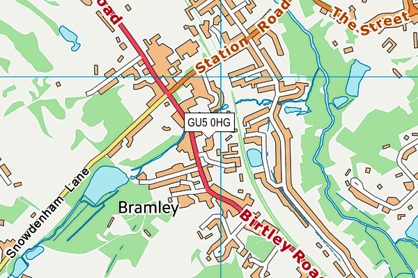 GU5 0HG map - OS VectorMap District (Ordnance Survey) GU5 0HG map - OS VectorMap District (Ordnance Survey)