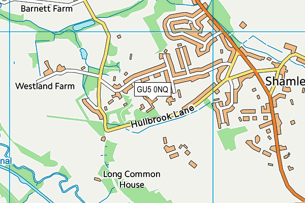 GU5 0NQ map - OS VectorMap District (Ordnance Survey) GU5 0NQ map - OS VectorMap District (Ordnance Survey)
