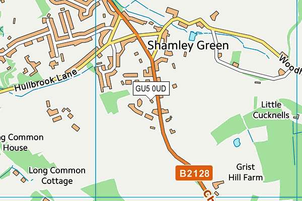 GU5 0UD map - OS VectorMap District (Ordnance Survey) GU5 0UD map - OS VectorMap District (Ordnance Survey)
