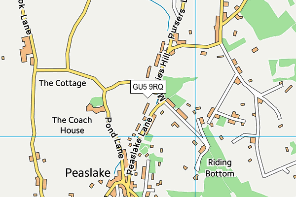 GU5 9RQ map - OS VectorMap District (Ordnance Survey) GU5 9RQ map - OS VectorMap District (Ordnance Survey)