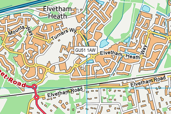 GU51 1AW map - OS VectorMap District (Ordnance Survey) GU51 1AW map - OS VectorMap District (Ordnance Survey)