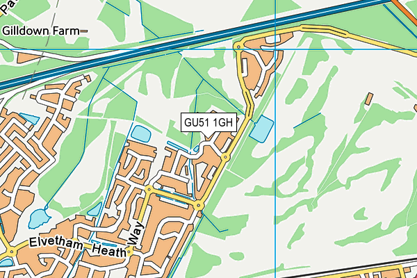 GU51 1GH map - OS VectorMap District (Ordnance Survey) GU51 1GH map - OS VectorMap District (Ordnance Survey)