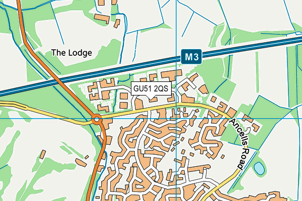 GU51 2QS map - OS VectorMap District (Ordnance Survey) GU51 2QS map - OS VectorMap District (Ordnance Survey)
