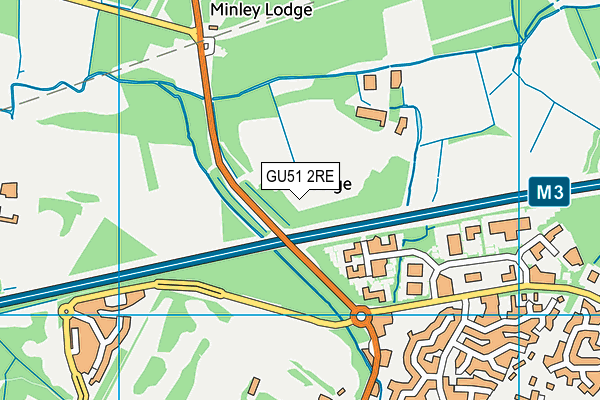 GU51 2RE map - OS VectorMap District (Ordnance Survey) GU51 2RE map - OS VectorMap District (Ordnance Survey)