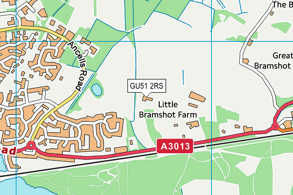 GU51 2RS map - OS VectorMap District (Ordnance Survey) GU51 2RS map - OS VectorMap District (Ordnance Survey)
