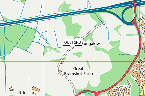 GU51 2RU map - OS VectorMap District (Ordnance Survey) GU51 2RU map - OS VectorMap District (Ordnance Survey)