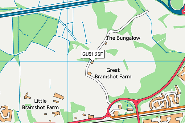 GU51 2SF map - OS VectorMap District (Ordnance Survey) GU51 2SF map - OS VectorMap District (Ordnance Survey)