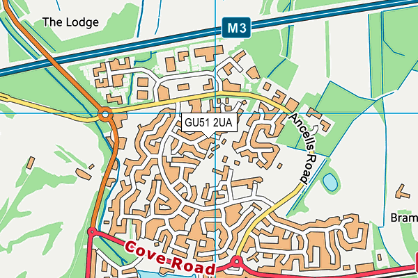 GU51 2UA map - OS VectorMap District (Ordnance Survey) GU51 2UA map - OS VectorMap District (Ordnance Survey)