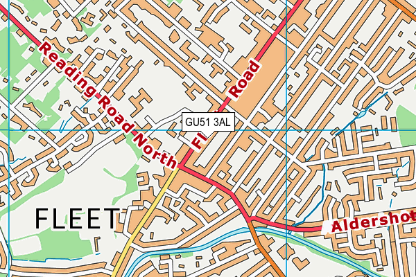 GU51 3AL map - OS VectorMap District (Ordnance Survey) GU51 3AL map - OS VectorMap District (Ordnance Survey)