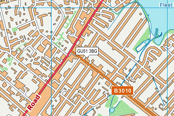 GU51 3BG map - OS VectorMap District (Ordnance Survey) GU51 3BG map - OS VectorMap District (Ordnance Survey)
