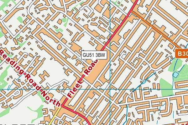 GU51 3BW map - OS VectorMap District (Ordnance Survey) GU51 3BW map - OS VectorMap District (Ordnance Survey)