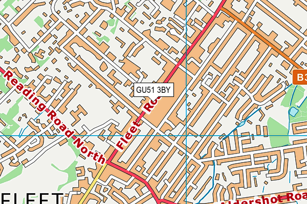 GU51 3BY map - OS VectorMap District (Ordnance Survey) GU51 3BY map - OS VectorMap District (Ordnance Survey)