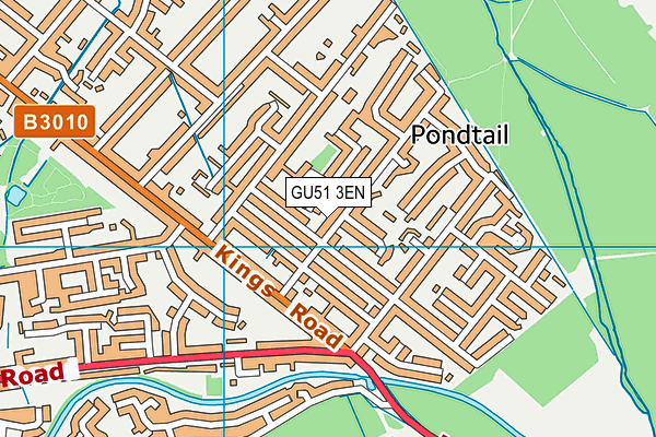 GU51 3EN map - OS VectorMap District (Ordnance Survey) GU51 3EN map - OS VectorMap District (Ordnance Survey)