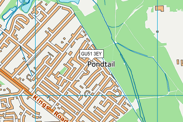 GU51 3EY map - OS VectorMap District (Ordnance Survey) GU51 3EY map - OS VectorMap District (Ordnance Survey)