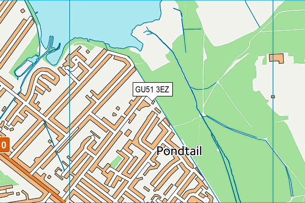 GU51 3EZ map - OS VectorMap District (Ordnance Survey) GU51 3EZ map - OS VectorMap District (Ordnance Survey)