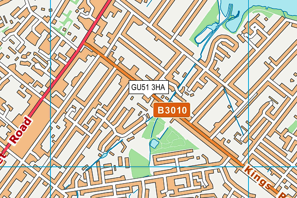 GU51 3HA map - OS VectorMap District (Ordnance Survey) GU51 3HA map - OS VectorMap District (Ordnance Survey)