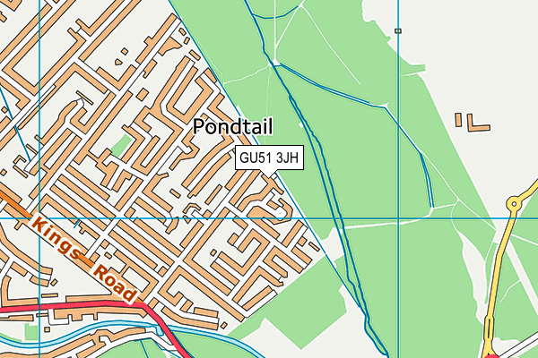 GU51 3JH map - OS VectorMap District (Ordnance Survey) GU51 3JH map - OS VectorMap District (Ordnance Survey)