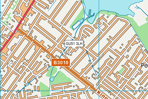 GU51 3LH map - OS VectorMap District (Ordnance Survey) GU51 3LH map - OS VectorMap District (Ordnance Survey)
