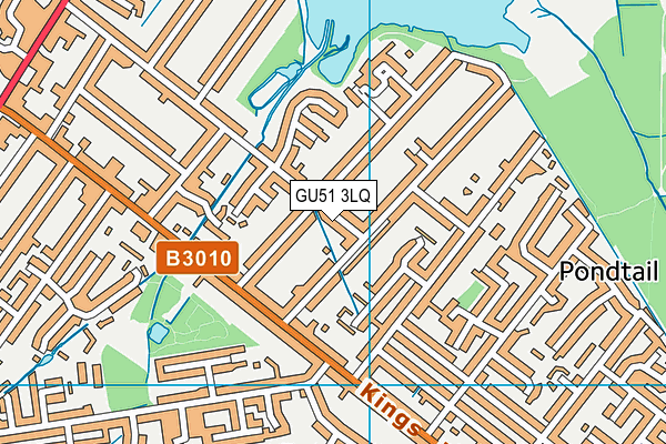 GU51 3LQ map - OS VectorMap District (Ordnance Survey) GU51 3LQ map - OS VectorMap District (Ordnance Survey)