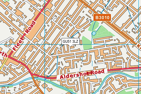 GU51 3LZ map - OS VectorMap District (Ordnance Survey) GU51 3LZ map - OS VectorMap District (Ordnance Survey)