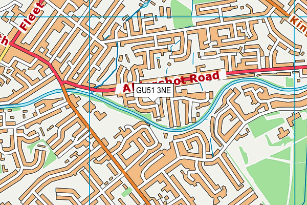 GU51 3NE map - OS VectorMap District (Ordnance Survey) GU51 3NE map - OS VectorMap District (Ordnance Survey)