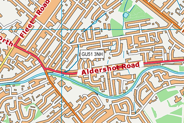 GU51 3NH map - OS VectorMap District (Ordnance Survey) GU51 3NH map - OS VectorMap District (Ordnance Survey)