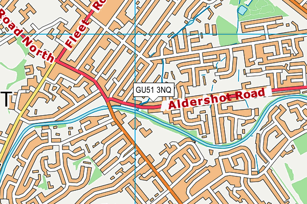 GU51 3NQ map - OS VectorMap District (Ordnance Survey)