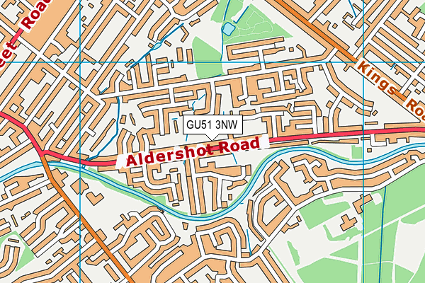 GU51 3NW map - OS VectorMap District (Ordnance Survey) GU51 3NW map - OS VectorMap District (Ordnance Survey)