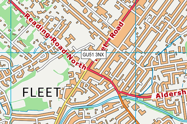 GU51 3NX map - OS VectorMap District (Ordnance Survey) GU51 3NX map - OS VectorMap District (Ordnance Survey)