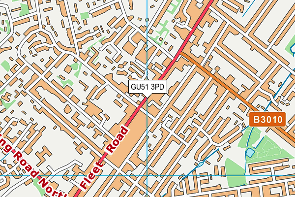 GU51 3PD map - OS VectorMap District (Ordnance Survey) GU51 3PD map - OS VectorMap District (Ordnance Survey)