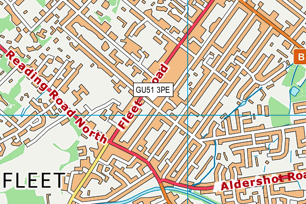 GU51 3PE map - OS VectorMap District (Ordnance Survey) GU51 3PE map - OS VectorMap District (Ordnance Survey)