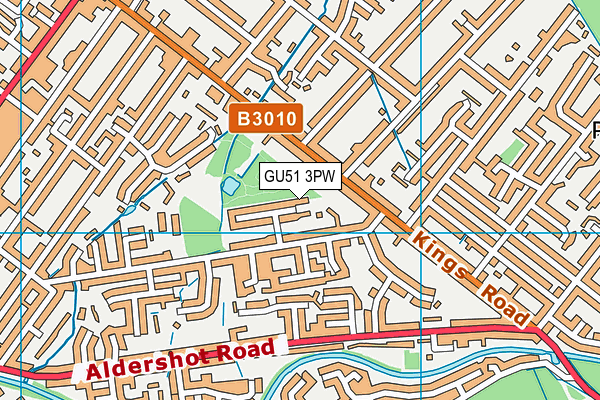 GU51 3PW map - OS VectorMap District (Ordnance Survey) GU51 3PW map - OS VectorMap District (Ordnance Survey)