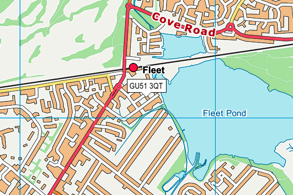 GU51 3QT map - OS VectorMap District (Ordnance Survey) GU51 3QT map - OS VectorMap District (Ordnance Survey)