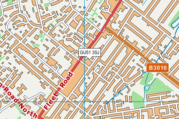 GU51 3SJ map - OS VectorMap District (Ordnance Survey) GU51 3SJ map - OS VectorMap District (Ordnance Survey)