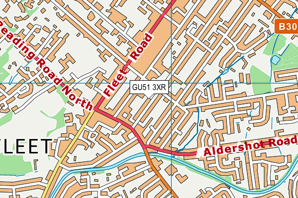 GU51 3XR map - OS VectorMap District (Ordnance Survey) GU51 3XR map - OS VectorMap District (Ordnance Survey)