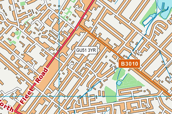 GU51 3YR map - OS VectorMap District (Ordnance Survey) GU51 3YR map - OS VectorMap District (Ordnance Survey)