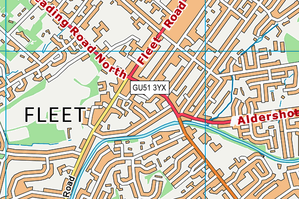 GU51 3YX map - OS VectorMap District (Ordnance Survey) GU51 3YX map - OS VectorMap District (Ordnance Survey)