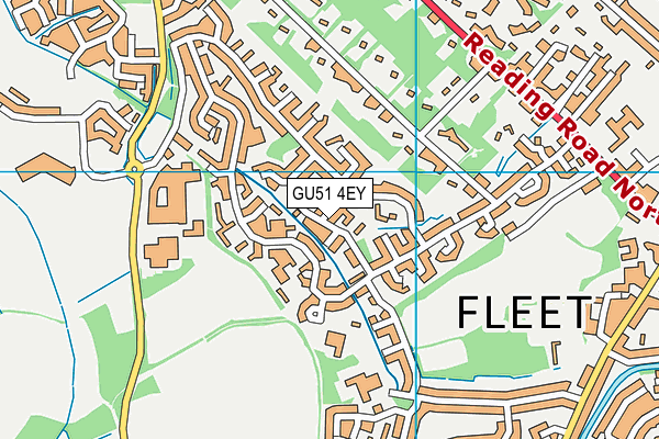 GU51 4EY map - OS VectorMap District (Ordnance Survey) GU51 4EY map - OS VectorMap District (Ordnance Survey)
