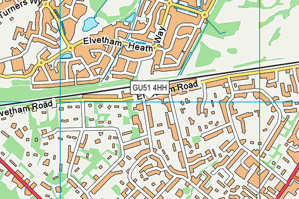 GU51 4HH map - OS VectorMap District (Ordnance Survey) GU51 4HH map - OS VectorMap District (Ordnance Survey)