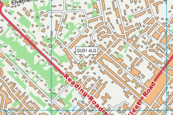 GU51 4LG map - OS VectorMap District (Ordnance Survey) GU51 4LG map - OS VectorMap District (Ordnance Survey)