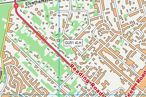 GU51 4LH map - OS VectorMap District (Ordnance Survey) GU51 4LH map - OS VectorMap District (Ordnance Survey)