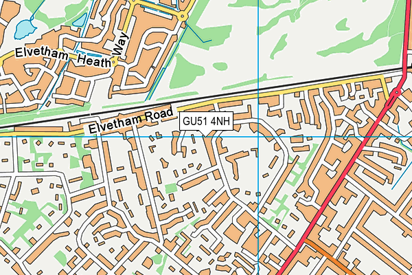 GU51 4NH map - OS VectorMap District (Ordnance Survey) GU51 4NH map - OS VectorMap District (Ordnance Survey)