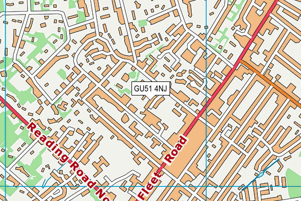 GU51 4NJ map - OS VectorMap District (Ordnance Survey) GU51 4NJ map - OS VectorMap District (Ordnance Survey)