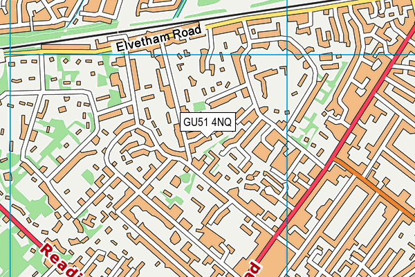 GU51 4NQ map - OS VectorMap District (Ordnance Survey) GU51 4NQ map - OS VectorMap District (Ordnance Survey)