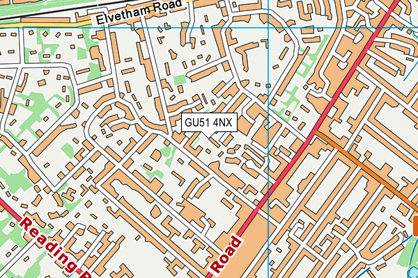 GU51 4NX map - OS VectorMap District (Ordnance Survey) GU51 4NX map - OS VectorMap District (Ordnance Survey)