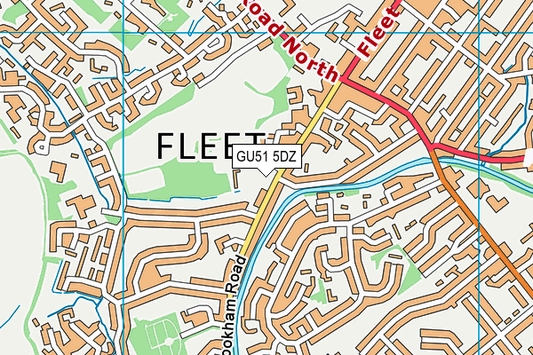 GU51 5DZ map - OS VectorMap District (Ordnance Survey) GU51 5DZ map - OS VectorMap District (Ordnance Survey)
