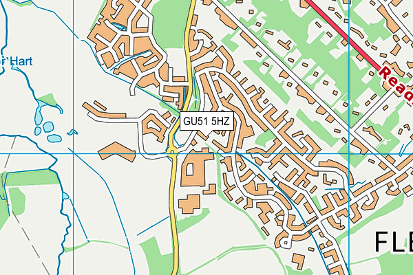 GU51 5HZ map - OS VectorMap District (Ordnance Survey) GU51 5HZ map - OS VectorMap District (Ordnance Survey)