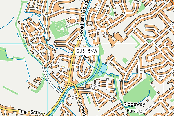 GU51 5NW map - OS VectorMap District (Ordnance Survey) GU51 5NW map - OS VectorMap District (Ordnance Survey)